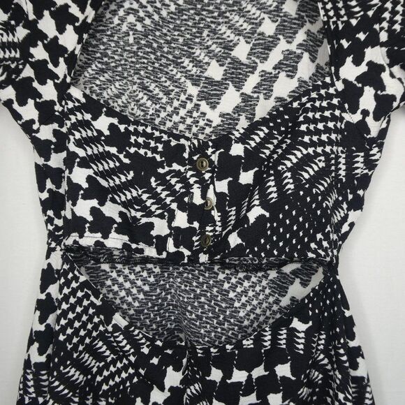 Freebird Houndstooth Multi Cutout Back Mini Dress - Picture 12 of 12
